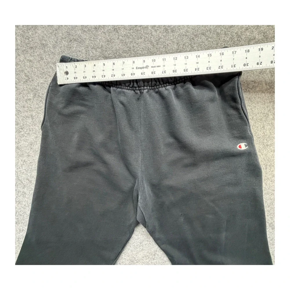 Vintage Champion Reverse Weave Sweatpants Mens XL Black Fleece Joggers Logo 90s